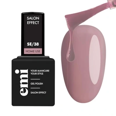 Image of EMI Salon Effect Muted Rose HEMA free gel polish long lasting color home use UV/LED/CCFL lamp 9 ml
