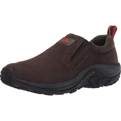Image of Merrell Men&#039;s, Jungle Moc Leather SR Work Shoe Wide Width Espresso 14 W