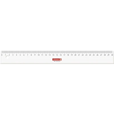 Image of Brunnen Office, School, Ruler, 30 CM, Polystyrene, Transparent
