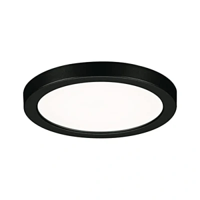 Image of Paulmann Areo LED panel round black 4000K Ø11.8cm