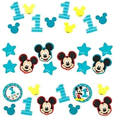 Image of Amscan International 361833, Mickey Fun One 3 Pack Confetti