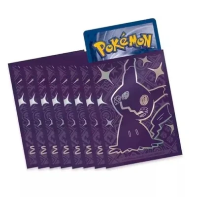 Image of Pokemon Elite Trainer Box Cases [65 Sleeves], Show Off Your Cards with Promotional ETB Sleeves, Card Sleeves (Mimikyu)