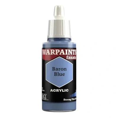 Image of The Army Painter Blue Warpaints Fanatic 18ml Acrylic Paints (Baron Blue)