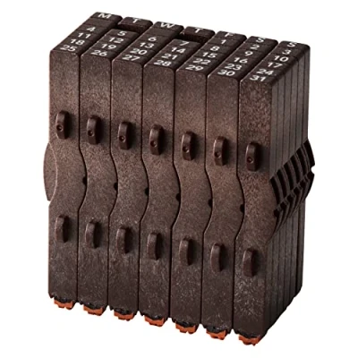 Image of Shachihata GRJ 5ACE Rubber Stamp Consolidated Numbers Perpetual Calendar English