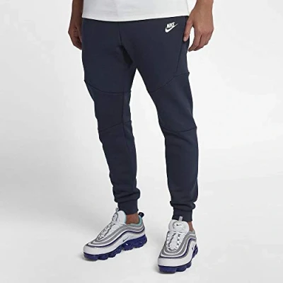 Image of Nike M NSW Tch FLC JGGR Sport Trousers Obsidian/(White), XXX Large