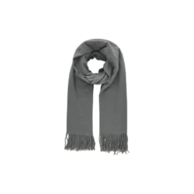 Image of PIECES Women&#039;s Pcjira Wool Scarf Noos Scarf, Grey (Dark Melange), One size