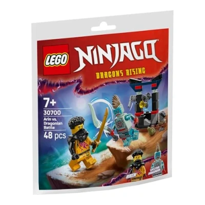 Image of LEGO NINJAGO Dragons Rising Arin vs. Dragonian Battle Paper Bag Set 30700, 48 Pieces, 7+ Years