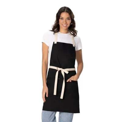 Image of Chef Works Unisex Ridgewood Apron, Black, One Size, size