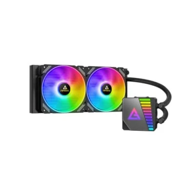 Image of Antec Symphony 240 Liquid CPU Cooler, 240mm Radiator, 12cm ARGB PWM Fans, Mirror Pump Head, 14 Dense Cooling Fins