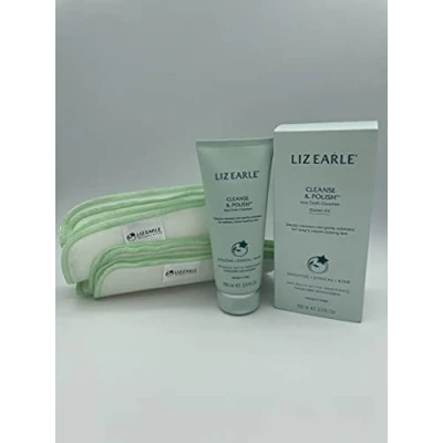Image of Liz Earle Cleanse &amp; Polish Starter Kit (100ml + 2 Muslin Cloths)