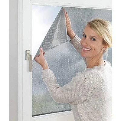 Image of Maximex Perforated Sun Protection Film Self Adhesive for All Window Shapes, Plastic, 56 x 200 cm, Black