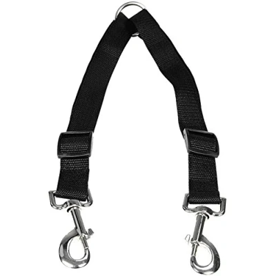 Image of STGOOD No Tangle Dog Leash Coupler, Dual Double Adjustable Splitter Lead Durable Walker Trainer For Two Dogs