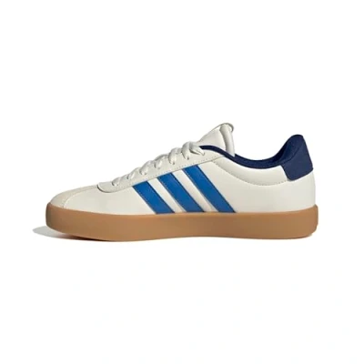 Image of adidas Men&#039;s VL Court 3.0 Shoes, core White/Bright Royal/Dark Blue, 12 UK