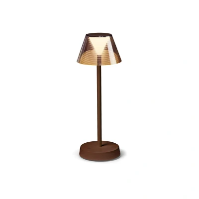 Image of LOLITA Dimmable Integrated LED Table Lamp Coffee, In Built Switch, 3000K, IP54