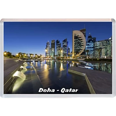 Image of Doha Qatar 96 x 67mm Jumbo Fridge Magnet/Magnets BBSFHM490