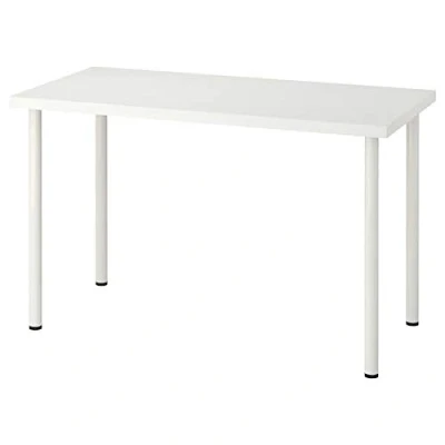 Image of BestOnlineDeals01 LINNMON/ADILS Table, White, 120x60 cm, durable and easy to care for. Desks for home. &amp; computer desks. Tables Furniture. Environment friendly.