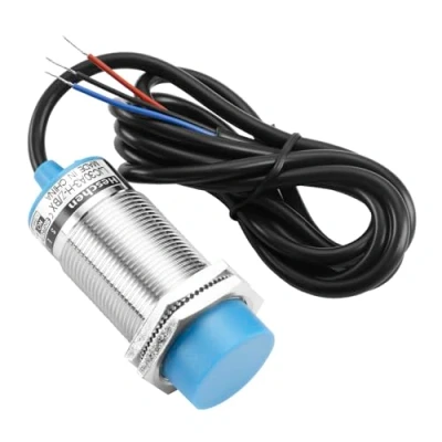 Image of Heschen M30 Capacitive Proximity Sensor Switch, Non Shield Type, LJC30A3 H Z/BX, Detector 1 15mm, 10 30VDC 200mA, NPN Normally Open(NO), 3 Wires