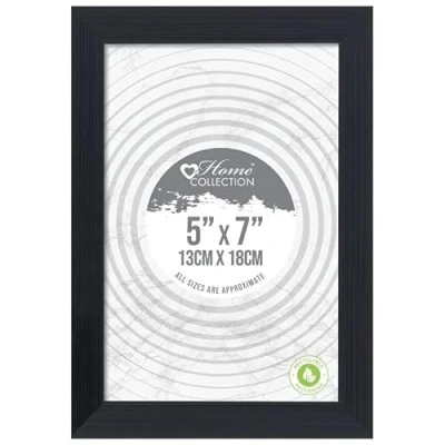 Image of The Home Fusion Company Black Stylish Modern Photo Picture Frames in various sizes 6x4, 5x7, 8x6, 10x8, A4 Certificate.