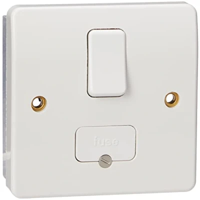 Image of MK Logic Plus K330 WHI 13A Double Pole Switched Connection Unit/w.flex, Standard White