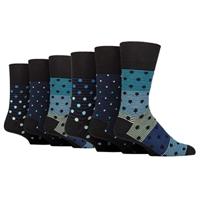 Image of 6 Pairs Gentle Grip Socks size UK 11 (6 X RJ628)