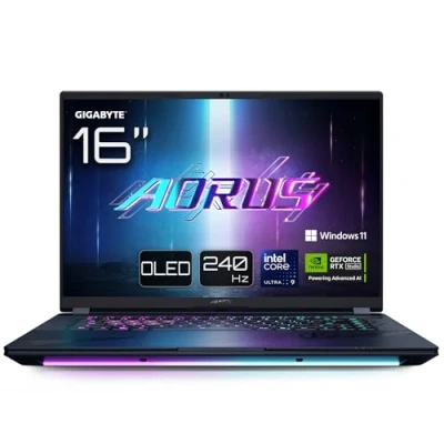 Image of Gigabyte AORUS MASTER 16 BYH Gaming Laptop 16.0“, 240Hz OLED, Intel Core 275HX, RTX 5080 GPU, 32GB DDR5 5600MHz, 2 x Gen4 1TB SDD, Windows 11 Pro, Year Warranty, BYHC5UKE65SP