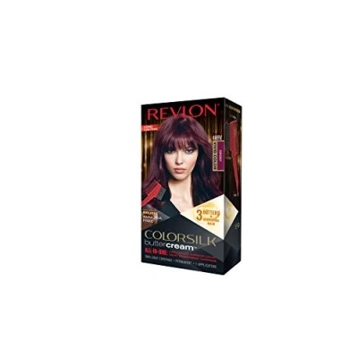 Image of Revlon Luxurious Colorsilk Buttercream Vivid Colour Burgundy Hair 2 PACK