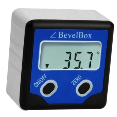 Image of Digital Bevel Box Gauge Angle Protractor Finder Waterproof Clinometer Inclinometer with Magnetic Base Backlight Meter for Woodworking, Handyman, DIY tools