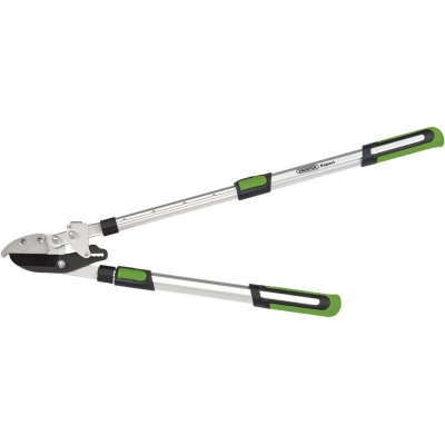 Image of Draper Telescopic Soft Grip Anvil Ratchet Action Loppers with Aluminium Handles