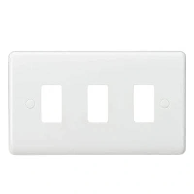 Image of KnightsBridge Curved edge 3G grid faceplate