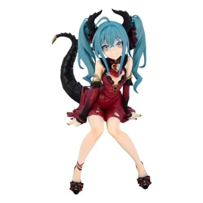 Image of Furyu HATSUNE MIKU Villain Couleur Rouge Statuette Noodle Stopper 16cm