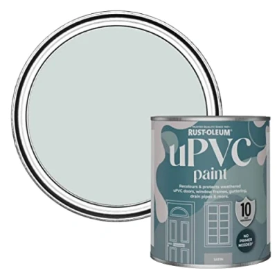 Image of Rust Oleum Grey uPVC Door and Window Paint In Satin Finish Dove 750ml