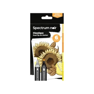 Image of Crafter&#039;s Companion Spectrum Noir Classique 6pc Sunny Yellows