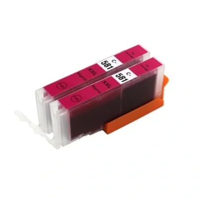 Image of Go Inks 2 Magenta Ink Cartridges to replace CLI 581M Compatible/non OEM for PIXMA Printers