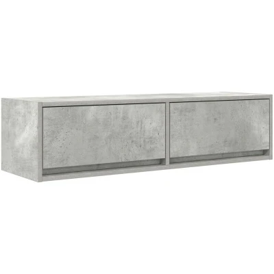 Image of vidaXL TV Cabinet Concrete Grey 100x31x25,5 cm Engineered Wood