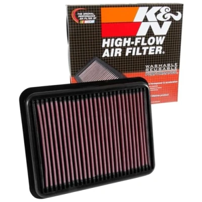 Image of K&amp;N Engine Air Filter: High Performance, Premium, Washable, Replacement Compatible with 2015 2019 TOYOTA (Land Cruiser, Land Cruiser Prado), 33 3062