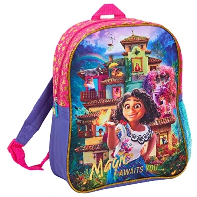 Image of Disney Encanto Backpack for Girls Mirabel School Nursery Rucksack Lunch Bag Back to Kindergarden