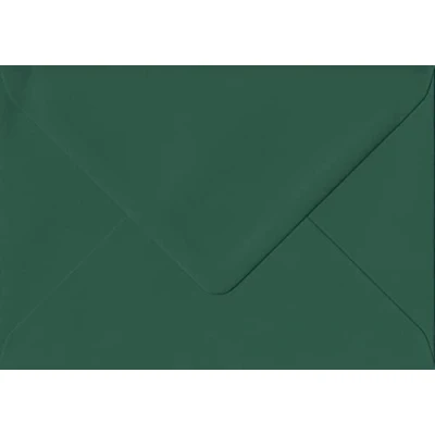 Image of Brooklands Green Gummed C6/A6 Dark Envelopes. 120gsm Paper. 114mm x 162mm. Banker Style Envelope. Pack of 50.