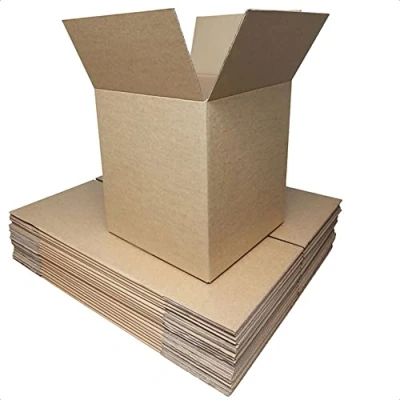 Image of Schott Packaging 15x Strong Mailing Packing Double Wall Cardboard Boxes 10&quot; x Cube (254mm 254mm 254mm) Ideal for Storage, Moving, Mailing, Shipping, Walled 15 Pack