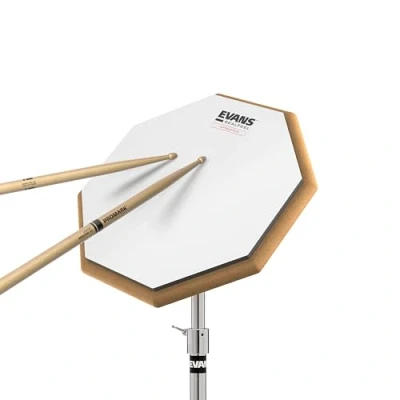 Image of Evans RealFeel Attacktile Drum Pad Practice UV Coated 1 Sided, Scholastic Kit 10 Inch