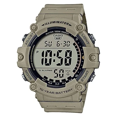 Image of Casio Digital watch, Men&#039;s, Size: One Size, Beige