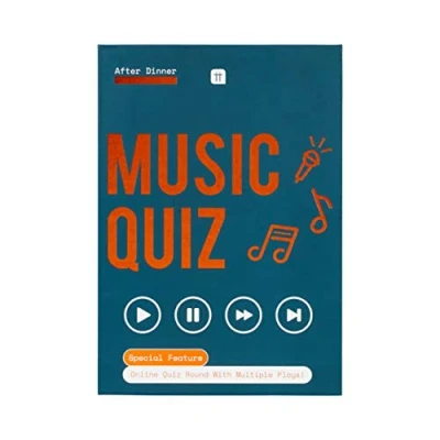 Image of Talking Tables Music Trivia Quiz Game Games Night After Dinner, Multiple Plays, General Knowledge, Family, Friends, Christmas, Birthday, Present
