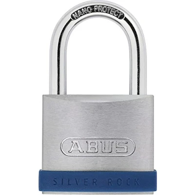 Image of ABUS AB5/55 Silver Rock Padlock, Gray, 55mm