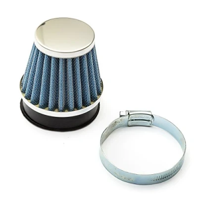 Image of 58mm 60mm Pit Bike Air Filter Blue Performance Straight Neck Pitbike Dirt Trials