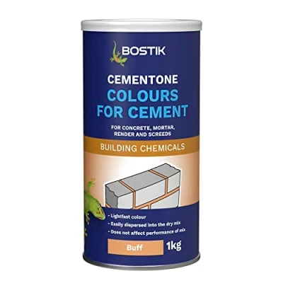 Image of Bostik Colours For Cement, Concrete, Mortar, Render and Screeds, Available in 5 Intermixable Colours, Interior Exterior Use, Colour: Buff, Size: 1kg
