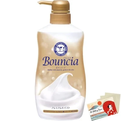 Image of Bouncia Foam Body Soap 460ml Premium Moist Blotting Paper Set