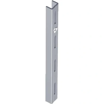 Image of Element System 10000 00034 Single Row Sturdy Hanging Rails for Flexible mounting of Shelf Systems, Wall Shelves, White Aluminium, 150 cm