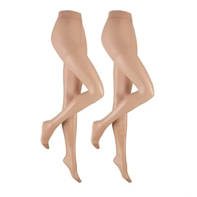 Image of Hudson Women&#039;s Lilly Lafina Tights, 15 DEN, Beige (Teint 0010), 3.5/7.5 (Size: 36/40), 1 Pair