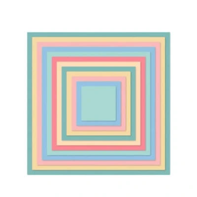 Image of Craftelier Essential Die Set for Scrapbooking and Crafting Creations Square Shape Approximate Sizes Between 3,5 x cm 14,5