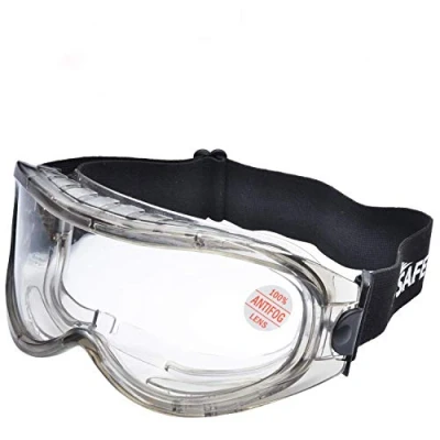 Image of Safeyear Anti Fog Safety Goggles SG007 Wraparound UV Protection Glasses for Men, Eye Impacted Sealed Protective Work Airsoft Over Spectacles DIY, Lab, Welding, Grinding, Cycling