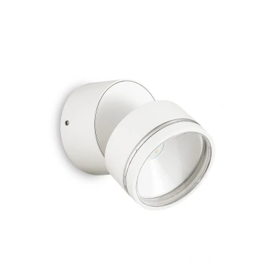 Image of Omega Round Single Spotlight White IP54 3000K